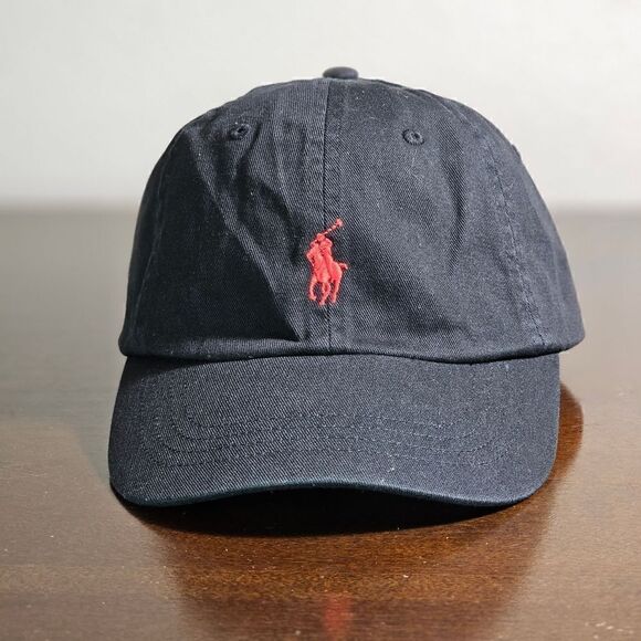 Polo Ralph Lauren Pony Logo Dad Hat Cap Black Red Masked Wolf Edition Cotton main image 6